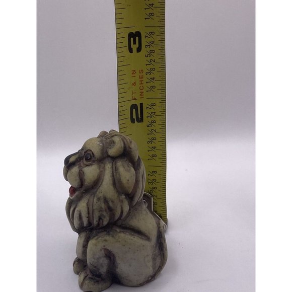 Lion Cub Stone Resin Figurine King Of Jungle VTG Mini Detail Statue Multicolor - Picture 7 of 8